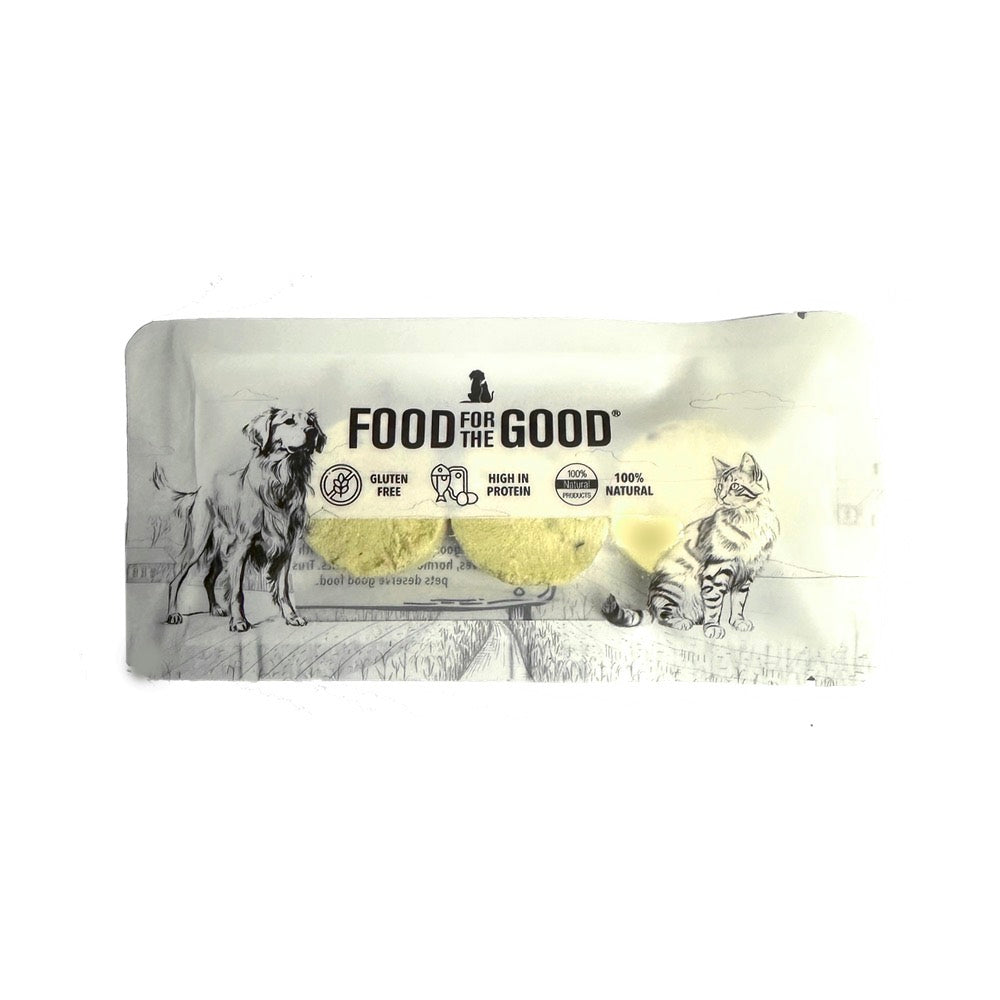 FREE SAMPLE (1 per order): Food For The Good Chicken & Goat Milk Cookies Freeze Dried Treats For Cats & Dogs 70g