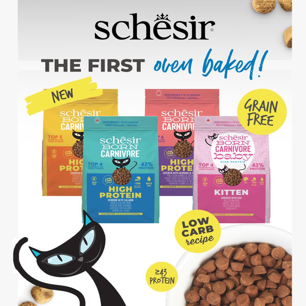 FREE W/MIN $50 SCHESIR WET FOOD (1 per customer): Schesir Born Carnivore Oven Baked Adult Dry Cat Food 255g