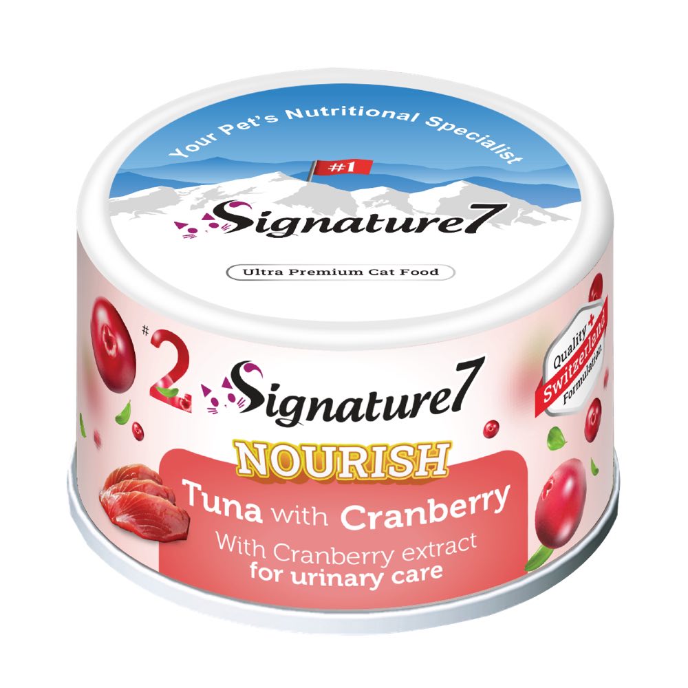 18% OFF: Signature7 Nourish Fruits Tuna with Cranberry Canned Cat Food 80g