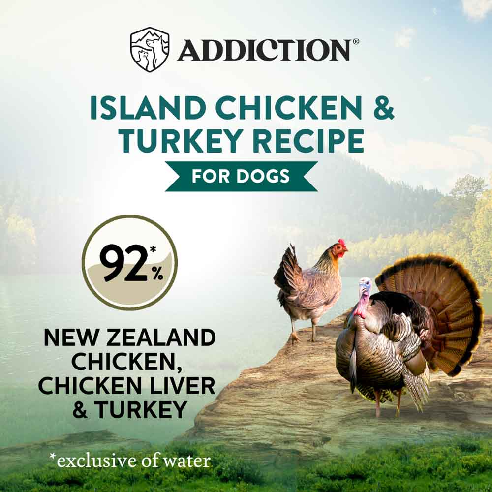 Addiction Wild Islands Island Chicken & Turkey Grain-Free Canned Dog Food 185g