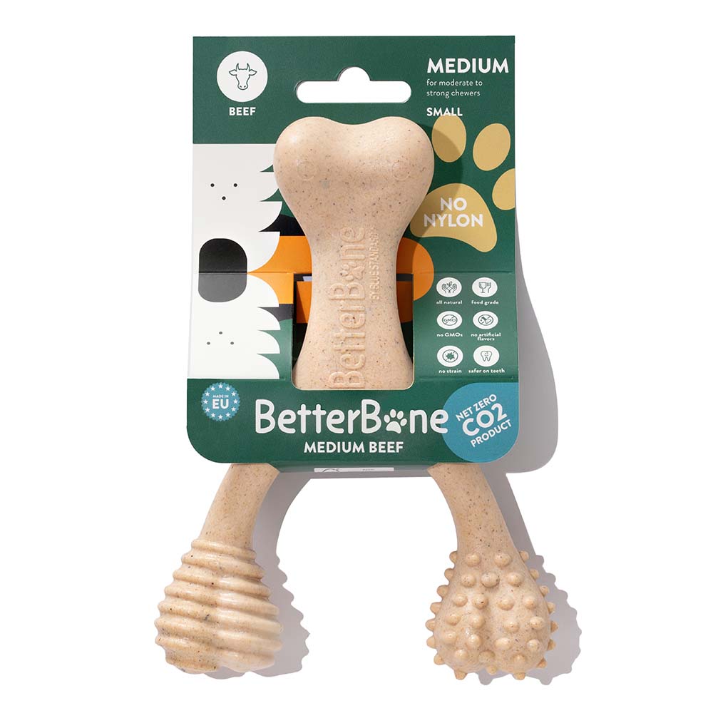 10% OFF: BetterBone Beef Dog Toy (Medium)
