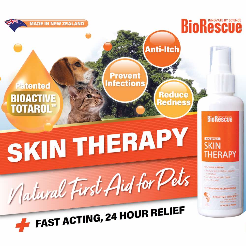 BioRescue Skin Therapy Spray For Cats & Dogs 120ml