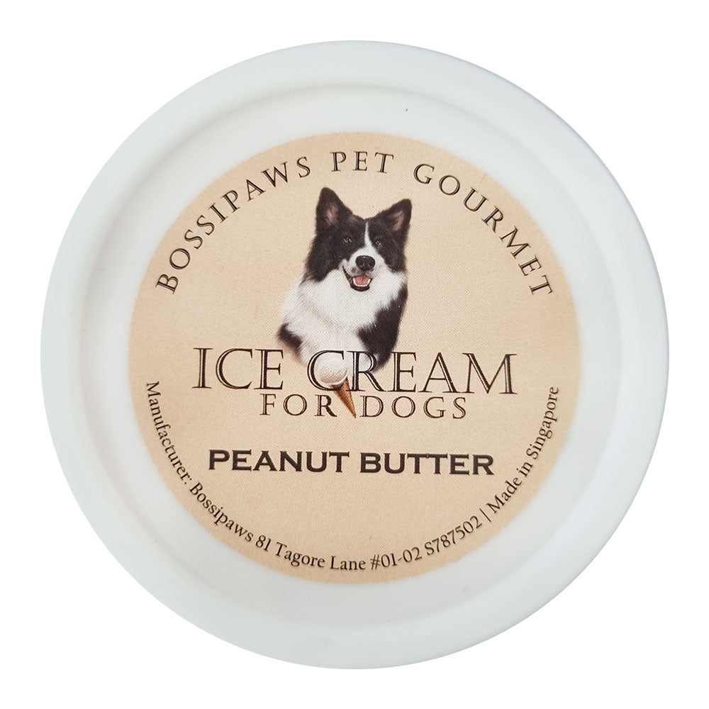 BossiPaws Ice Cream Peanut Butter Frozen Dog Treat 200ml
