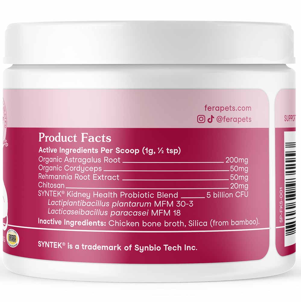 Fera Pets Kidney Support Supplement Powder For CATS 60g