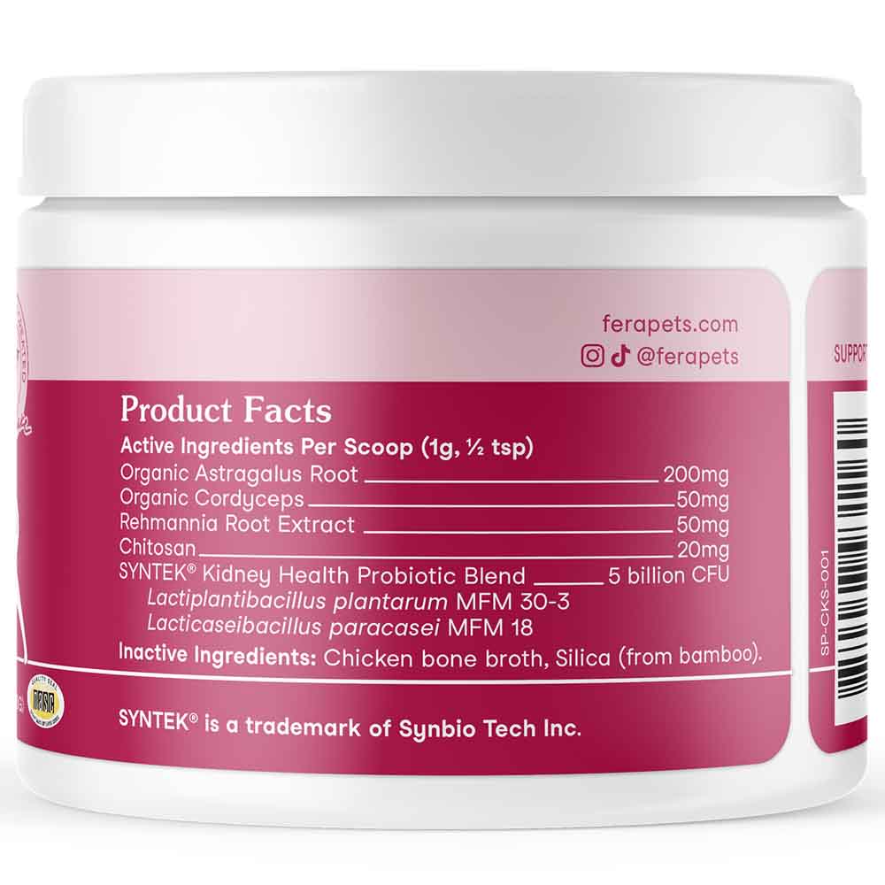 Fera Pets Kidney Support Supplement Powder For DOGS 60g
