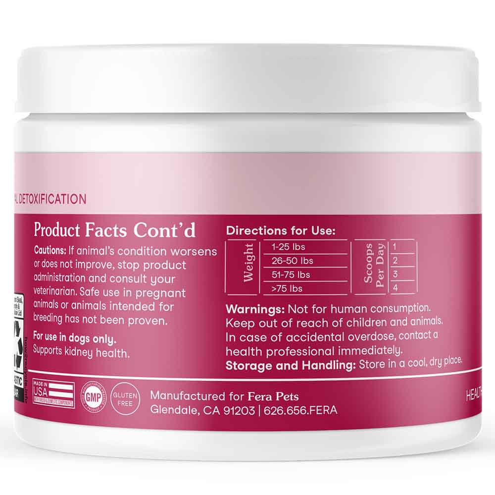 Fera Pets Kidney Support Supplement Powder For DOGS 60g