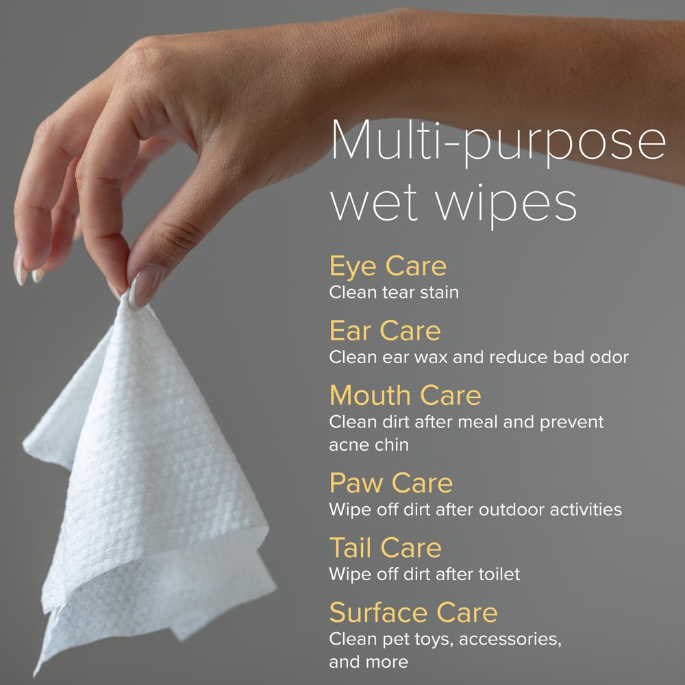 Nurture Pro AG+ Silver Coconut Wipes For Cats & Dogs 10pc
