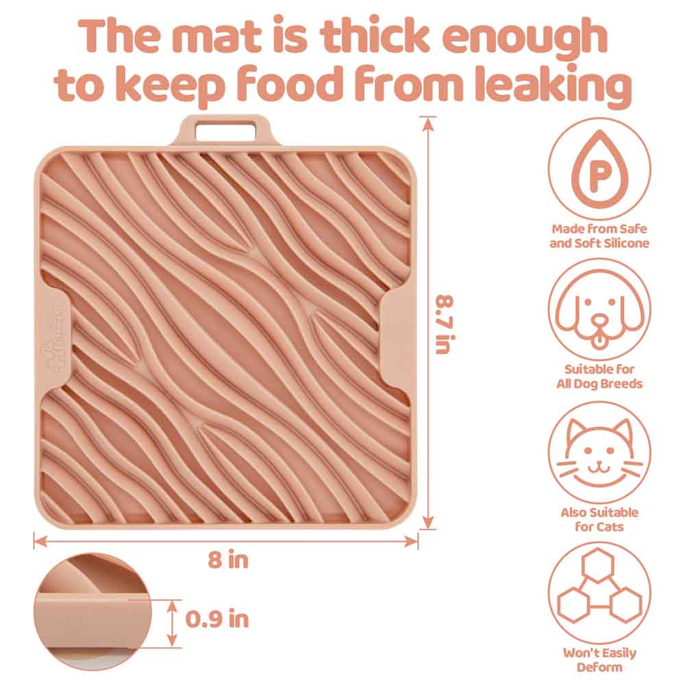 Puzzle Feeder Interactive Dog Lick Mat (Wave)