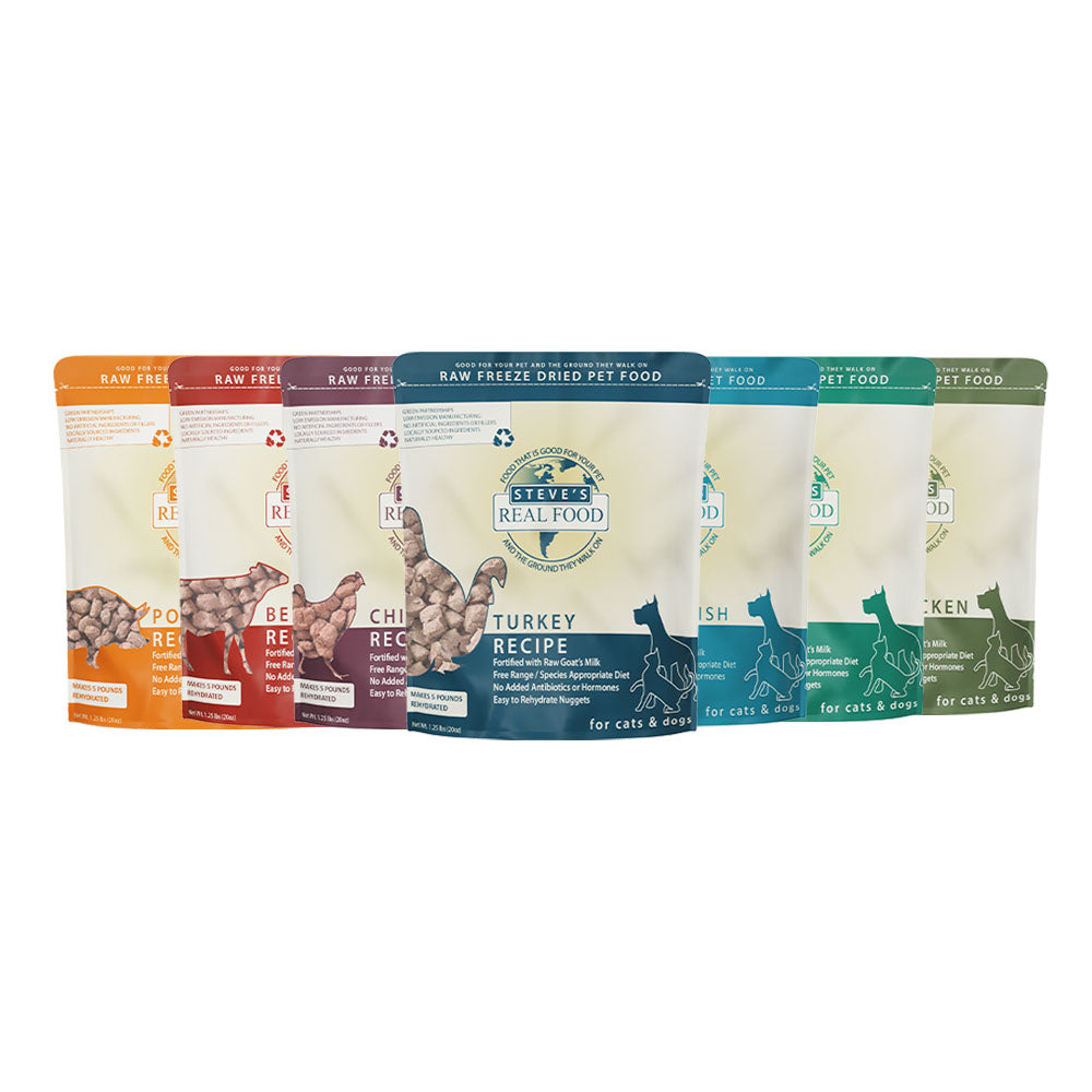$50 ONLY (1 per order): Steve's Real Food Grain-Free Freeze-Dried Raw Food For Cats & Dogs 20oz