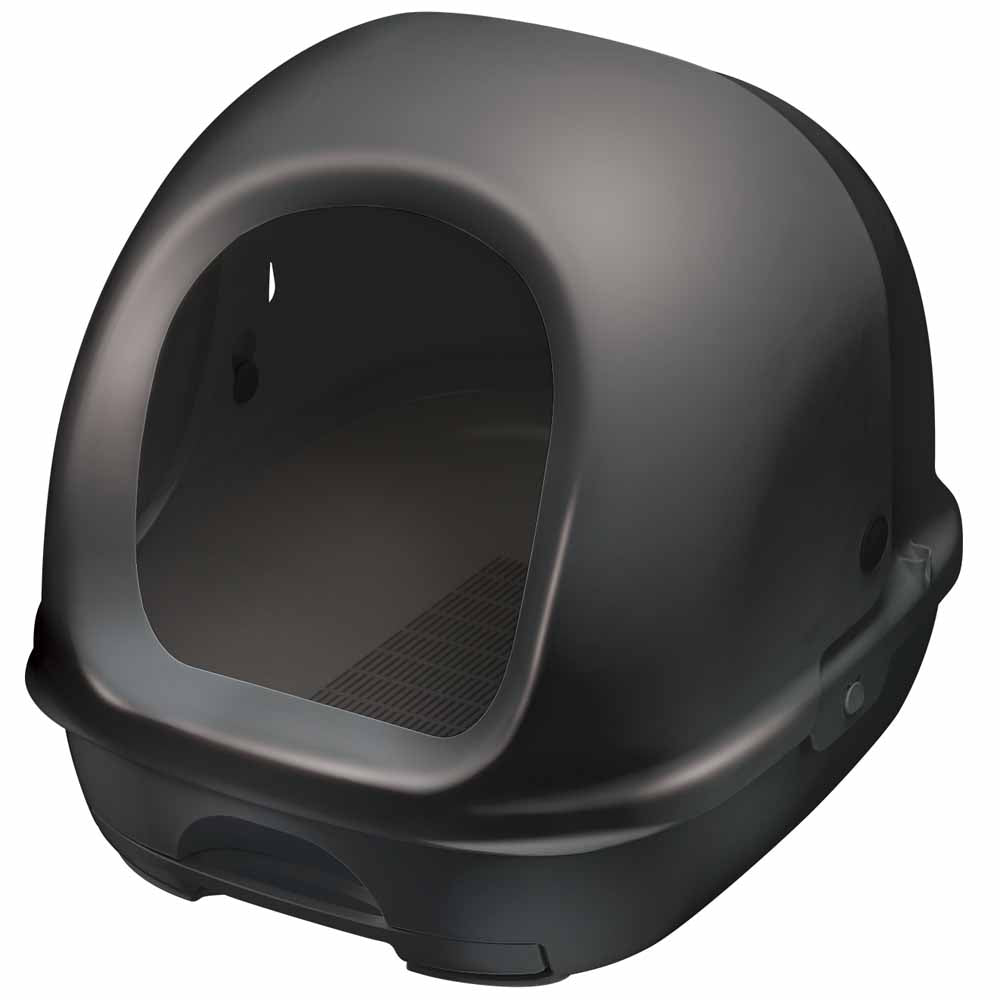 15% OFF: Unicharm Deo Toilet Full Cover Cat Litter Box (Dark Grey)